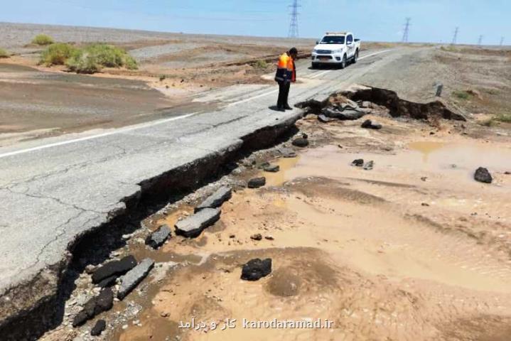 بارندگی ۴۰۰ میلیارد ریال به راه های منطقه سیستان خسارت زد