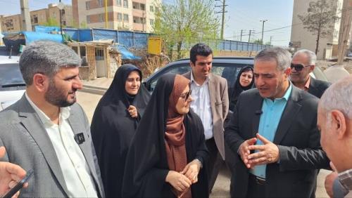 بازدید وزیر راه از پروژه های عمرانی ورامین