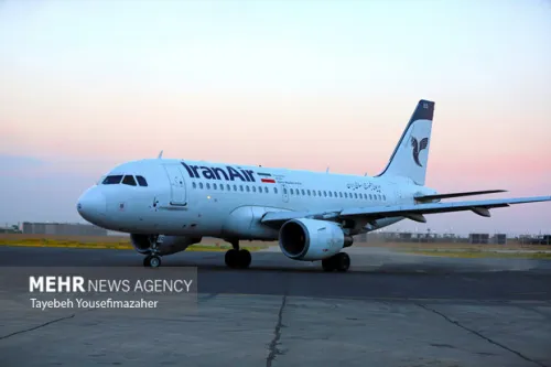 ایرباس A319 ایران ایر بعد از رفع نقص فنی موتور به چرخه عملیاتی بازگشت